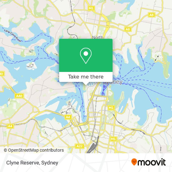 Clyne Reserve map