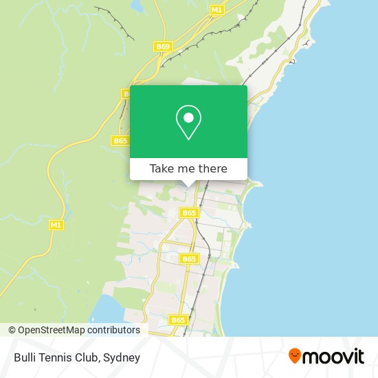 Mapa Bulli Tennis Club