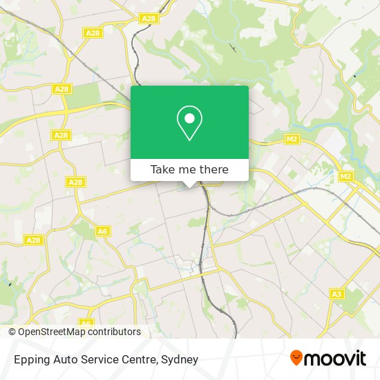 Mapa Epping Auto Service Centre