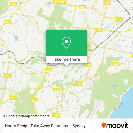 Hooi's Recipe Take Away Restaurant map