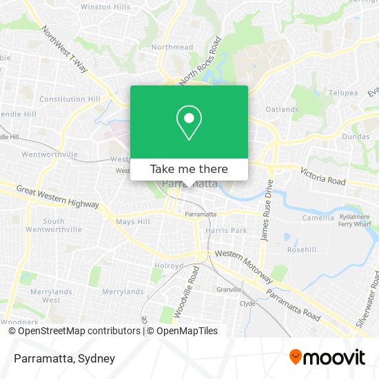 Mapa Parramatta