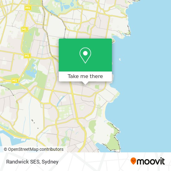 Mapa Randwick SES