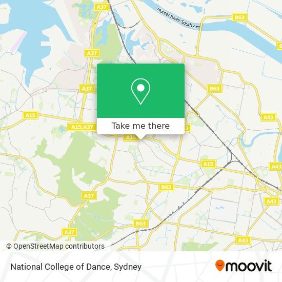 National College of Dance map