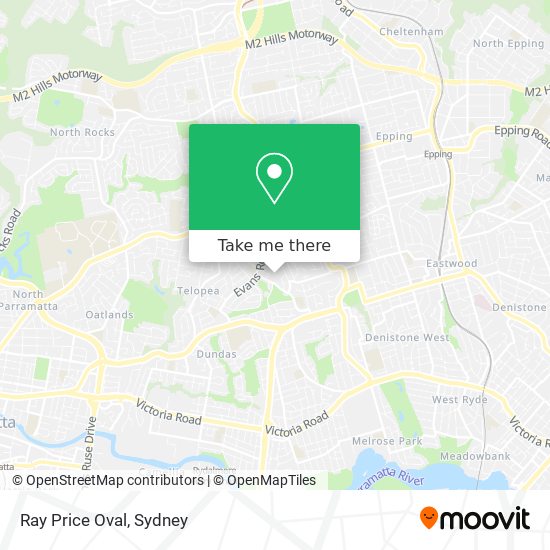Ray Price Oval map