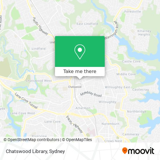 Chatswood Library map