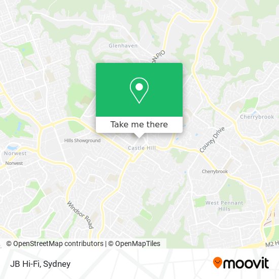 JB Hi-Fi map