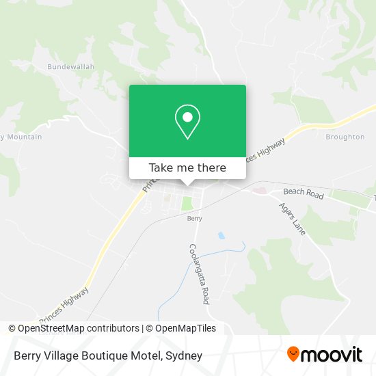 Mapa Berry Village Boutique Motel