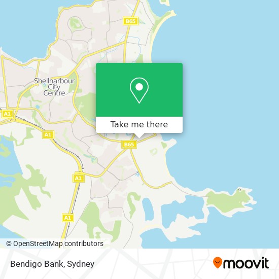 Bendigo Bank map