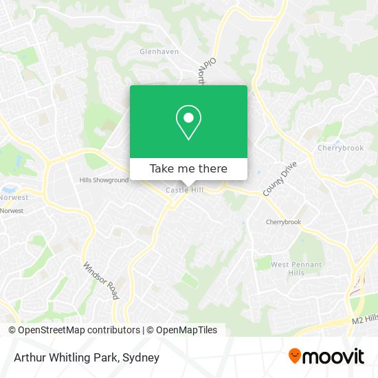 Mapa Arthur Whitling Park