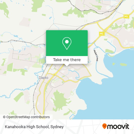 Mapa Kanahooka High School