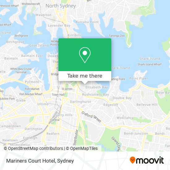 Mariners Court Hotel map
