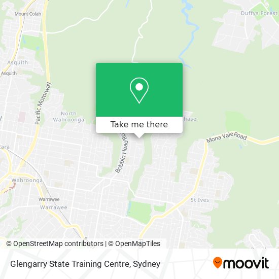 Mapa Glengarry State Training Centre