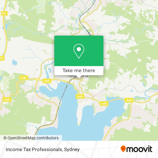 Income Tax Professionals map