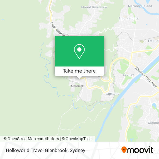 Helloworld Travel Glenbrook map