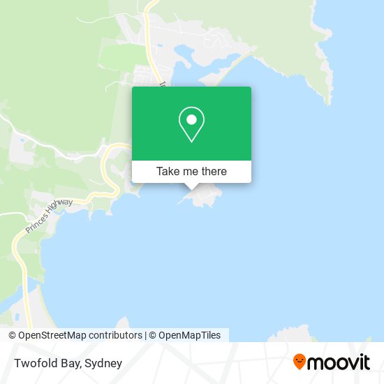 Mapa Twofold Bay