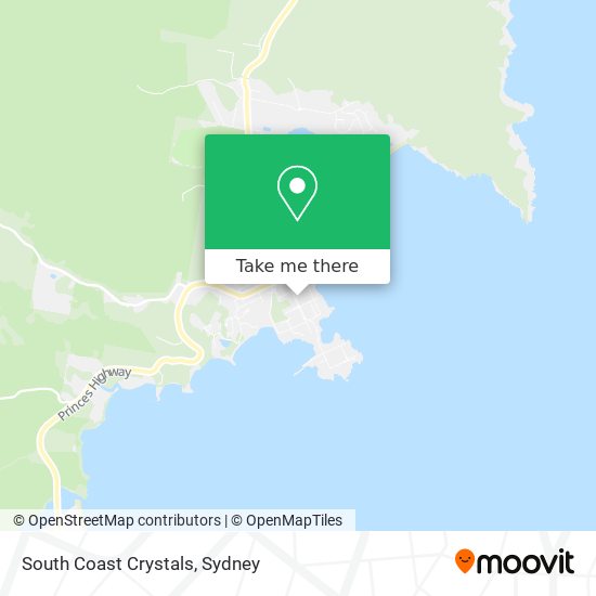 South Coast Crystals map