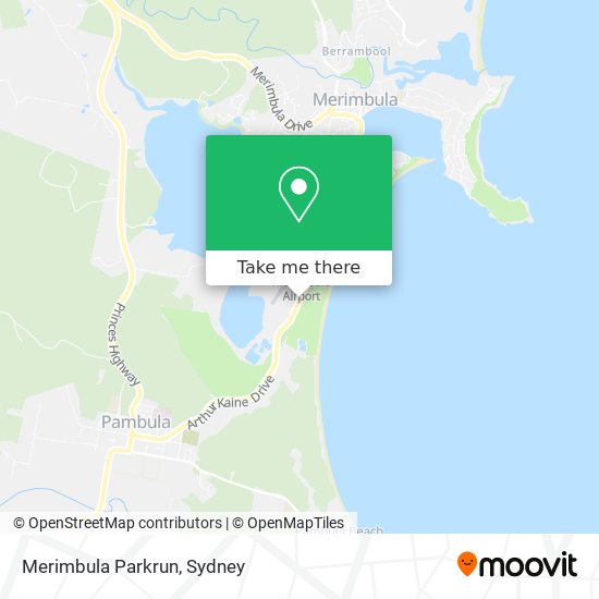 Merimbula Parkrun map