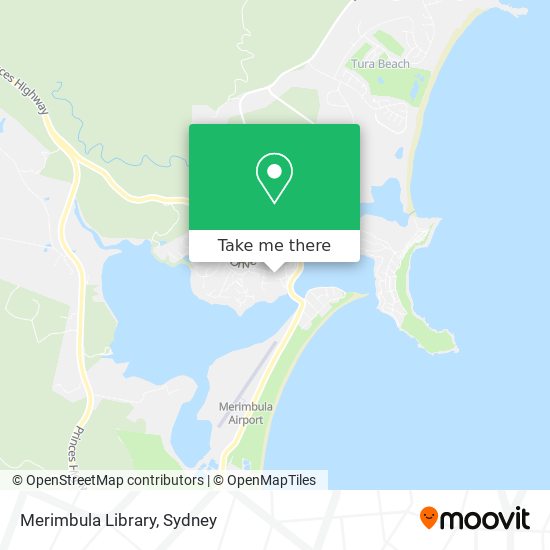 Merimbula Library map