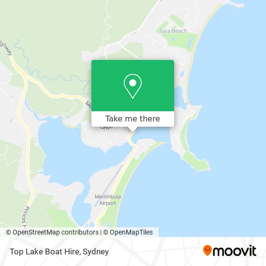 Top Lake Boat Hire map
