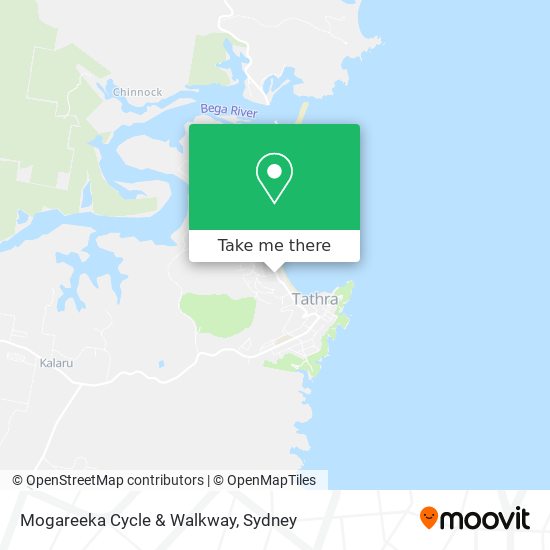 Mogareeka Cycle & Walkway map