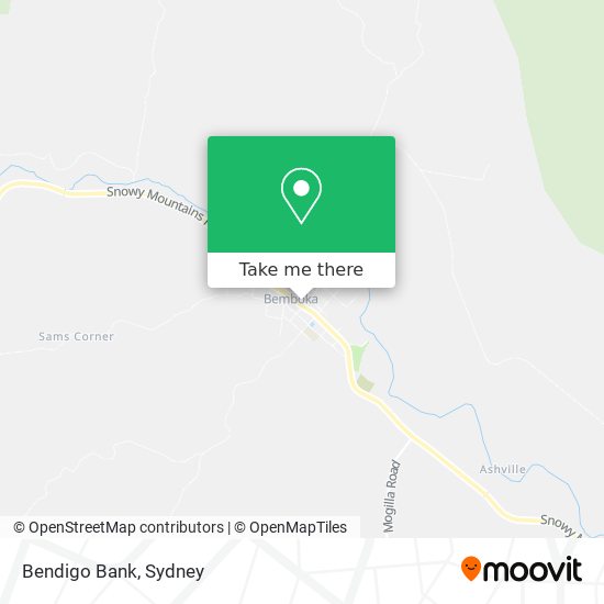 Bendigo Bank map