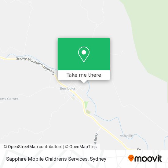 Sapphire Mobile Children's Services map
