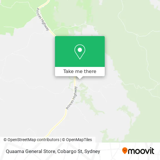 Quaama General Store, Cobargo St map