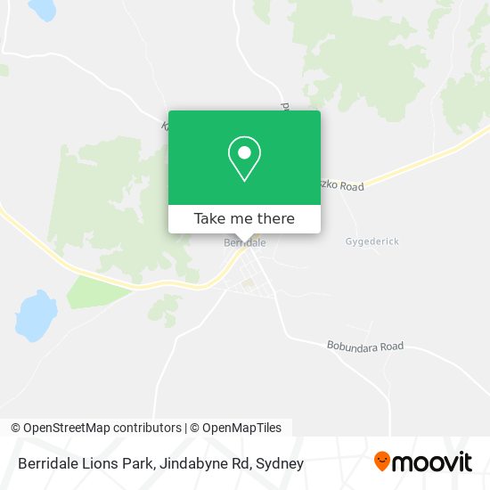 Berridale Lions Park, Jindabyne Rd map