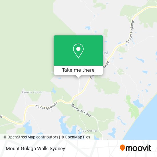 Mount Gulaga Walk map