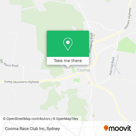 Cooma Race Club Inc map