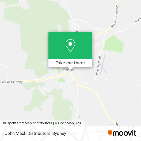 John Mack Distributors map