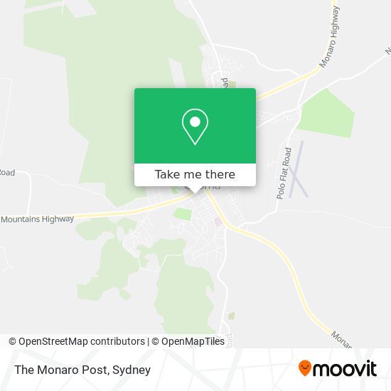The Monaro Post map
