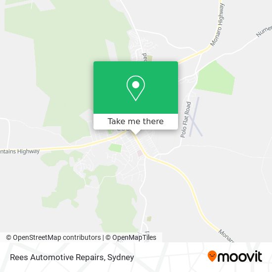 Rees Automotive Repairs map