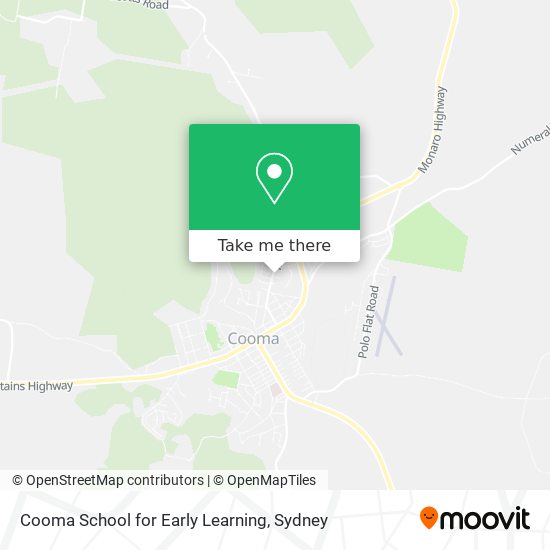 Cooma School for Early Learning map