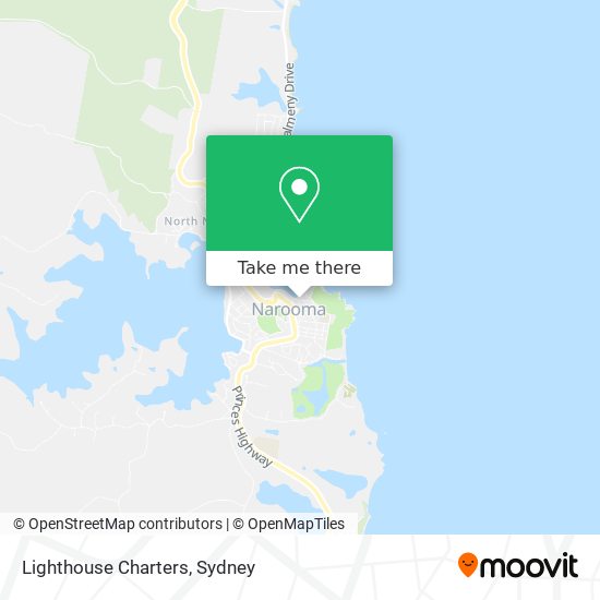 Lighthouse Charters map