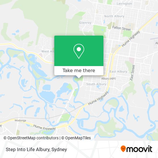 Step Into Life Albury map