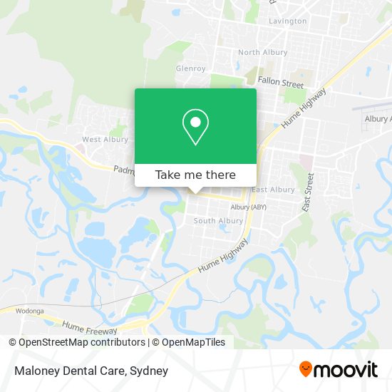 Maloney Dental Care map