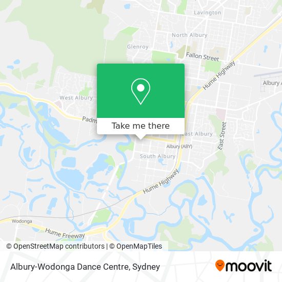 Mapa Albury-Wodonga Dance Centre