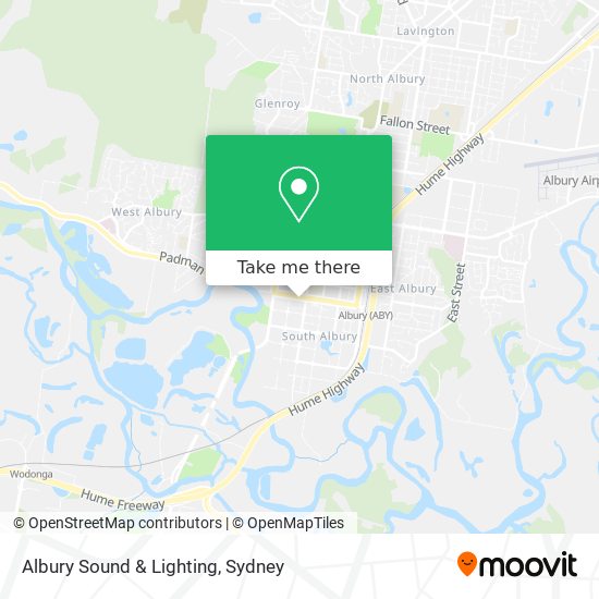 Albury Sound & Lighting map