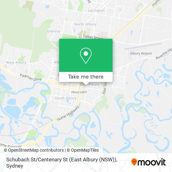 Schubach St / Centenary St (East Albury (NSW)) map