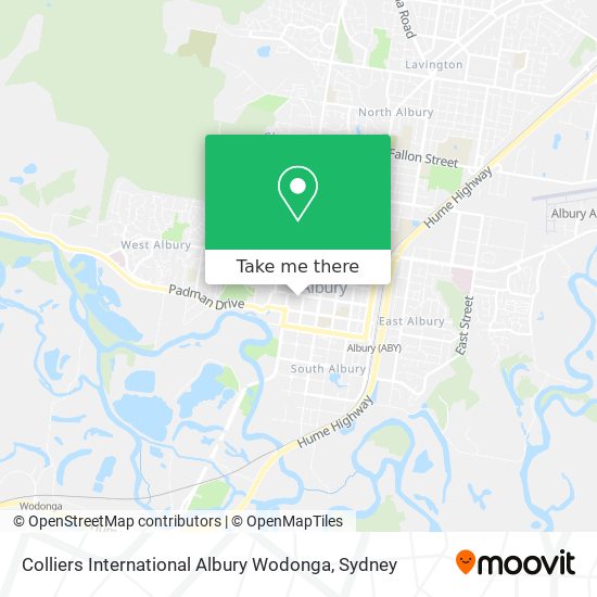 Colliers International Albury Wodonga map