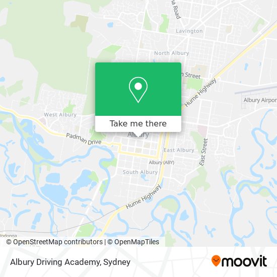 Mapa Albury Driving Academy