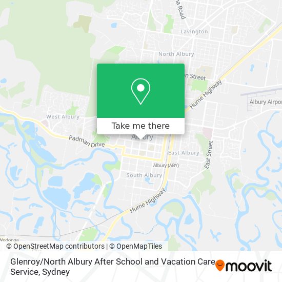 Glenroy / North Albury After School and Vacation Care Service map