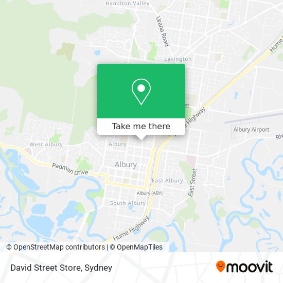 David Street Store map