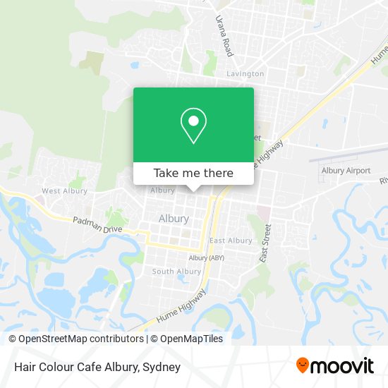 Mapa Hair Colour Cafe Albury