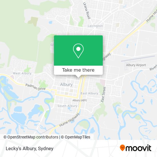 Mapa Lecky's Albury