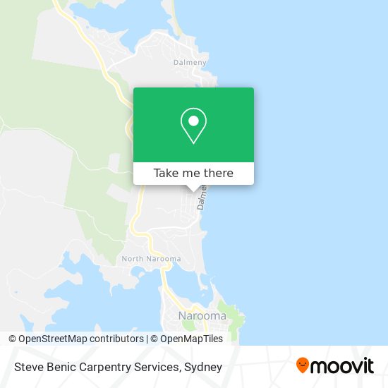 Steve Benic Carpentry Services map