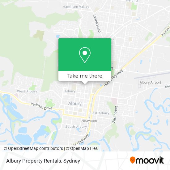 Albury Property Rentals map