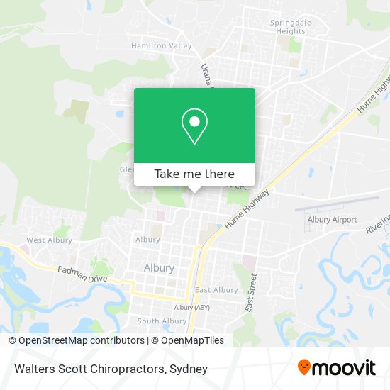 Walters Scott Chiropractors map