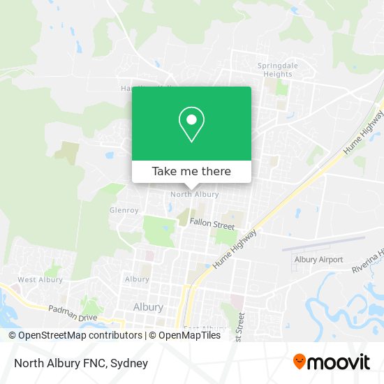 North Albury FNC map